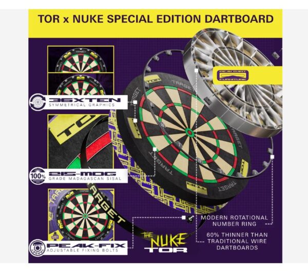 Target Luke Littler World Champion 2025 Surround And Dartboard Set - Image 3