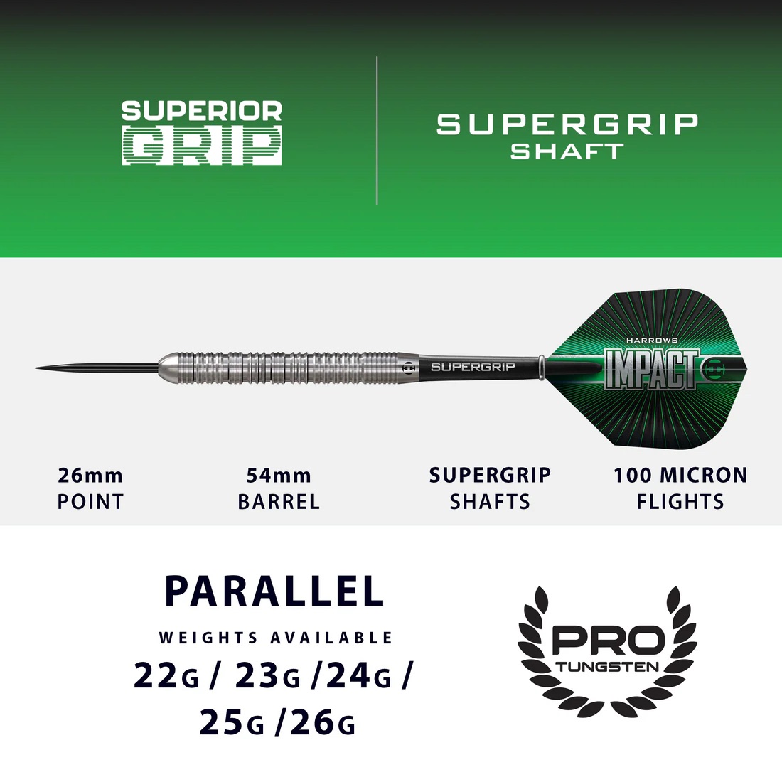 Harrows Impact 70% dartstikat