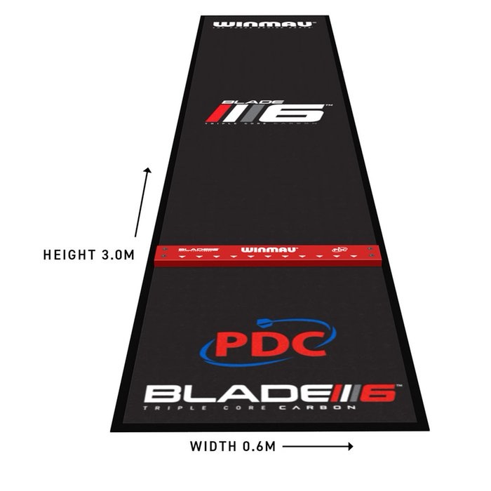 Winmau Pro Zone Precision Soft Feel Darts matto + Oche