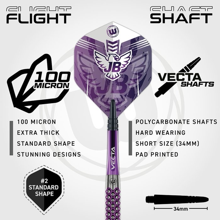 Winmau John Brown 90% darts-tikka