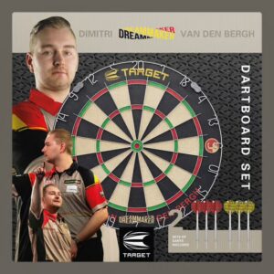 Target Dimitri Van Den Bergh Steeldartboard Set
