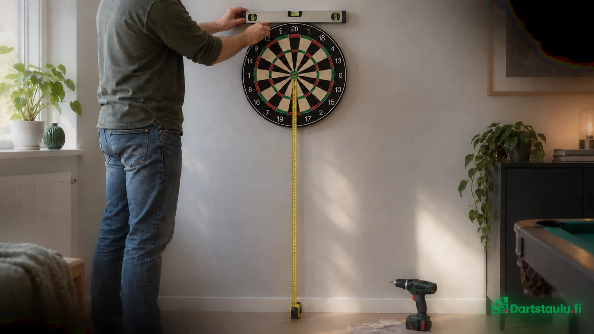 darts taulun kiinnitys seinään