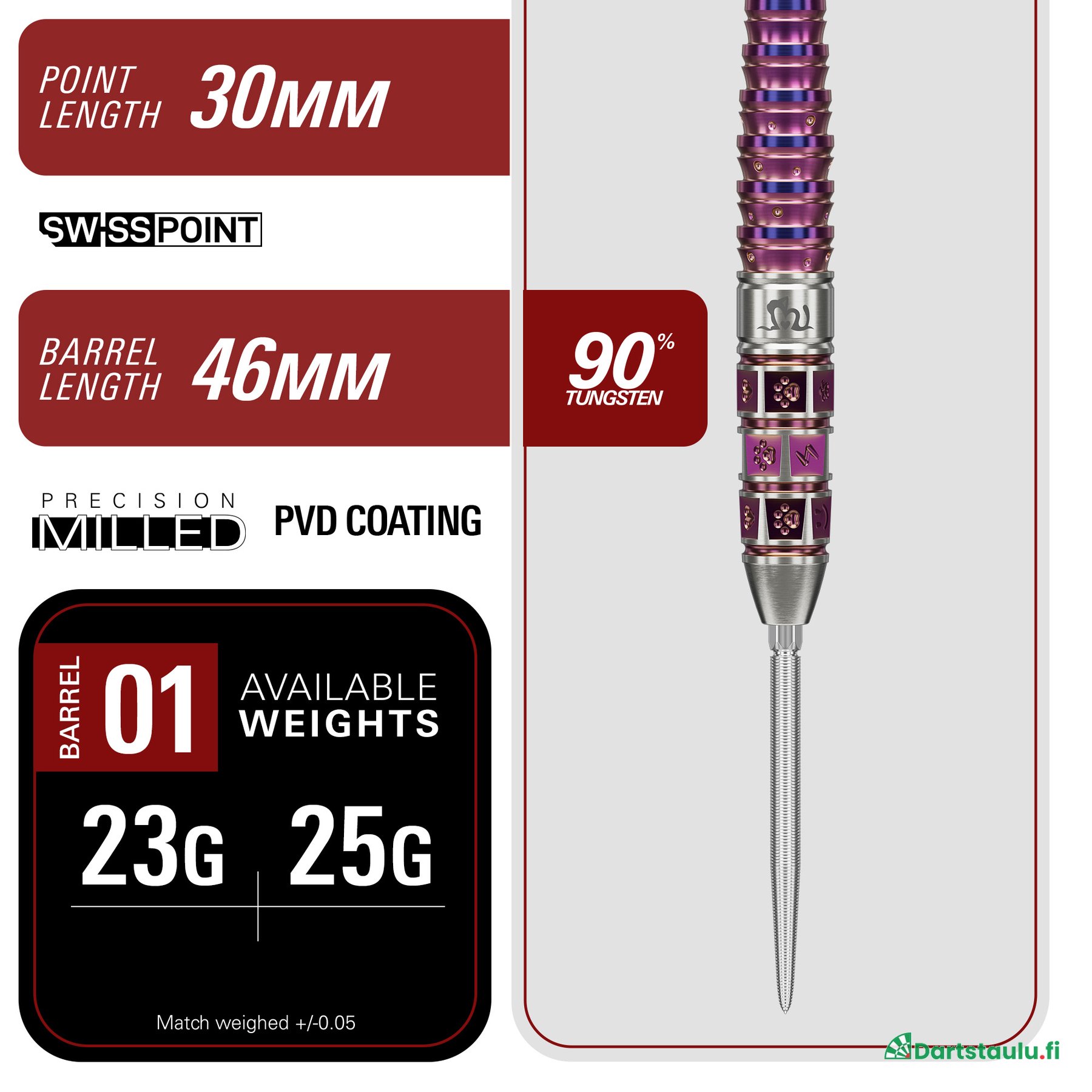 Target Japan Mayo Gen8 90% SP steeldarts setti